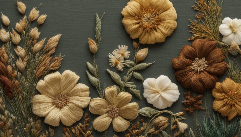 Dried Flower Embroidery